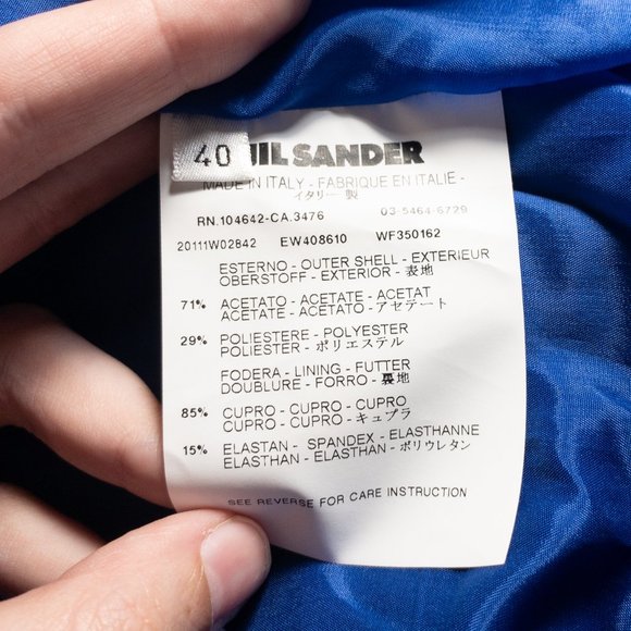 Jil Sander 8/10 Minimalist Gathered Sheath Dress - Picture 14 of 15